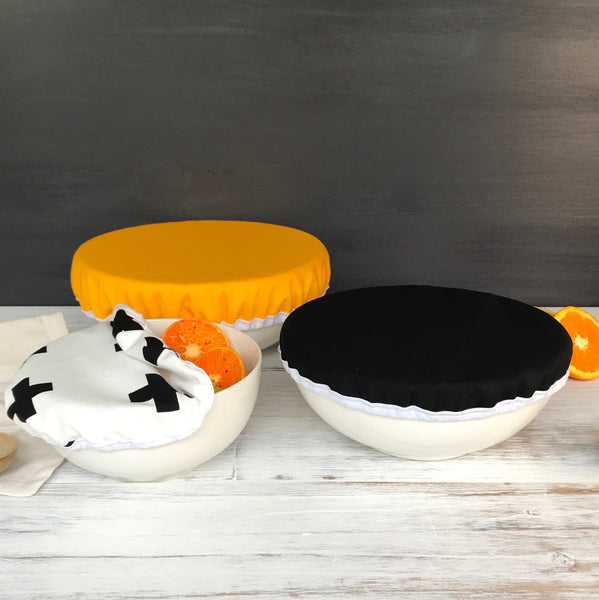 GOLD, BLACK & CROSSES | Bowl cover set of three