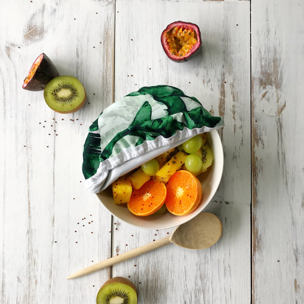 BLUSH & BANANA LEAVES | Bowl cover set of two