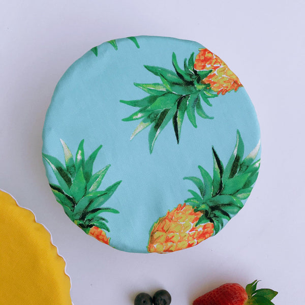 PINEAPPLES & BUTTERCUP | Bowl cover set of three