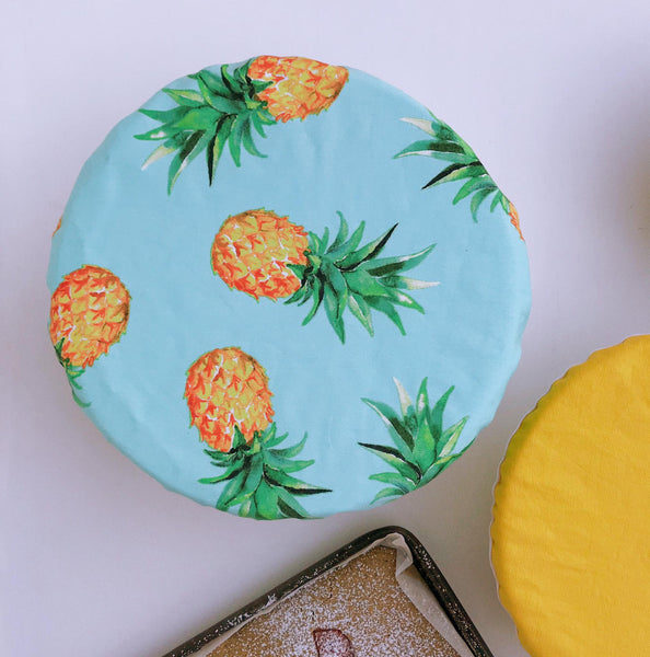 PINEAPPLES & BUTTERCUP | Bowl cover set of three