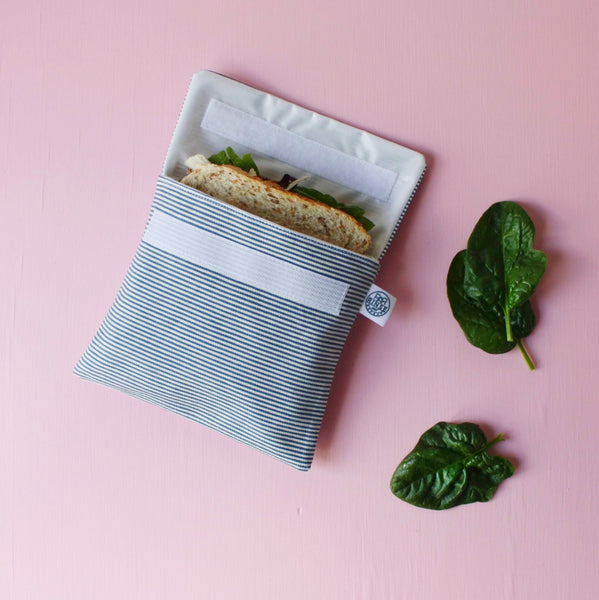 BLUE & WHITE STRIPES | Sandwich Bag
