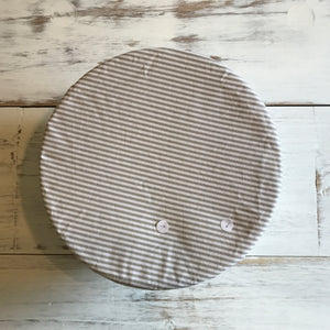 * Grey Stripes bowl cover | Medium